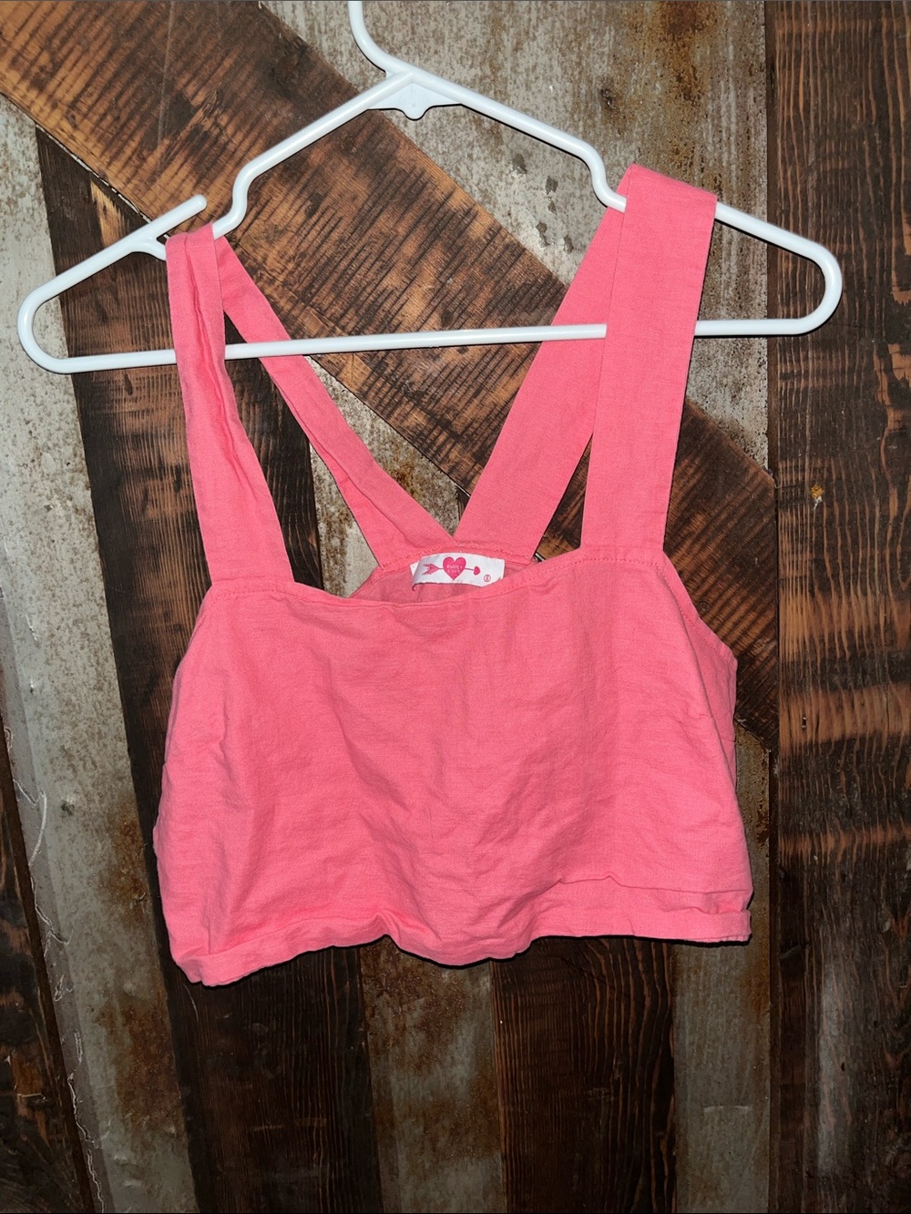 Buddy Love Coral Pink Cropped Tank